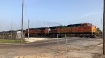 BNSF 5008 crosses Third Street